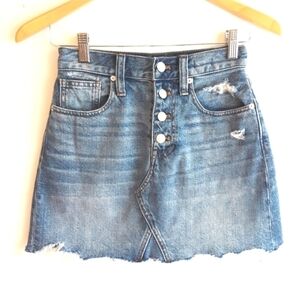Madewell Rigid A-line denim skirt size 23